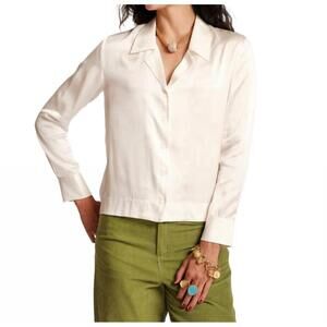 NEW FRANCES VALENTINE katherine shirt in ivory